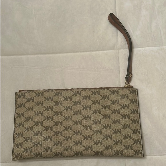 Michael Kors Brown Monogram Wristlet - Picture 2 of 3